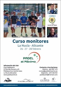 La Nucia Cartel CD Padel Mon 2016