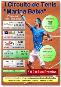 La Nucia cartel Tenis Circuito Com 2016