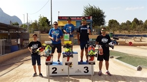 Podium en categoría B con Javier Escudero primero