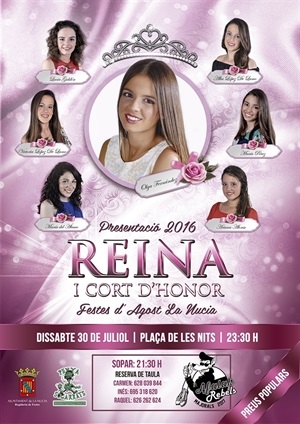 Cartel de la "Presentació 2016" de La Nucía