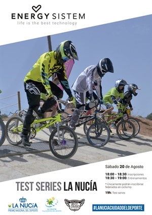 Cartel de las Test Series BMX de La Nucía