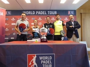 Presentación de La Nucia Open del World Pádel Tour esta mañana en el Pabellón