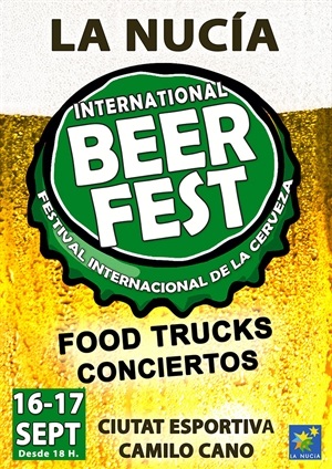 Cartel de la I #BeerFestLaNucia