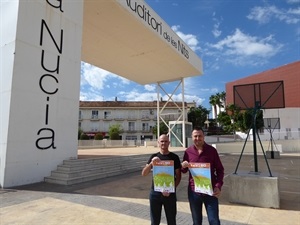 Presentación del V Día de la Bici con Sergio Villalba, concejal de Deportes y Carmelo Andreu, pte. CC La Nucía