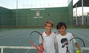 Luka Van Geel y Antonio Ivorra, antes de la final