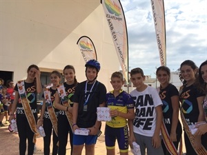 Podium Infantil en la Gincana Ciclista de La Nucía