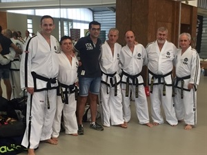 Wim Bos y otros maestros de toda España junto a Miguel A. Ivorra, concejald e La Nucía