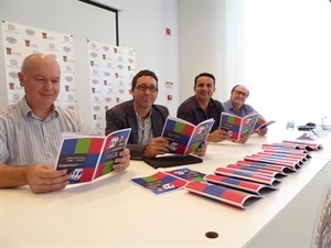 Vicent Martines, director de la Seu, Carles Cortés, vicerector UA, Bernabé Cano, alcalde de La Nucía y Pedro Lloret, concejal de Seu Univ.