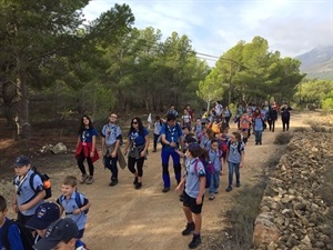 Las actividades comenzaron con una ruta senderista desde La Nucía hasta el CEM Captivador