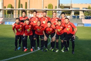 Alineación de la Nucía C.F. en su partido de ayer