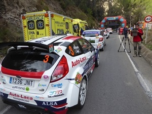 El piloto benidormí Miguel Fuster, cinco veces campeón de España, en el shakedown