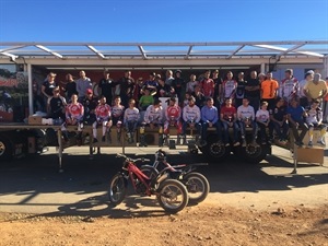 Todos los pilotos que subieron al podium el pasado domingo en el trial autonómico de La Nucía