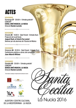 Cartel Acto de Santa Cecilia 2016