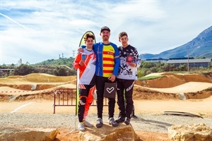 Marc Killian, campeón de Bmx de la Comunidad Valenciana estuvo también en estas Test Series en el Circuito de BMX de La Nucía