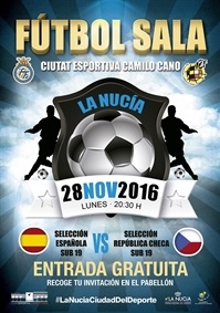 La Nucia Cartel Fubol Sala Esp Chequia 2016