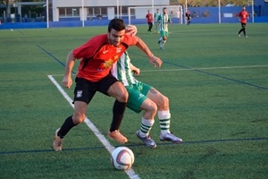 La Nucia CF en un partido de esta temporada