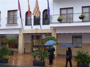 La lluvia ha sido continua durante todo el día hoy en La Nucía