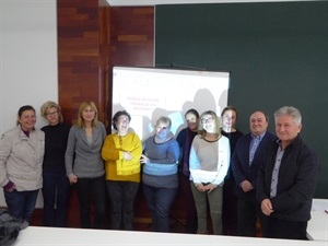 Pedro Lloret, concejal de Cultura y Serafín López, concejal de Empleo, visitaron los talleres de formación laboral en la SEU Universitaria