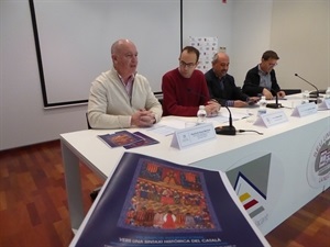 José M. Ferri, vicedecano  Fac.  Filosofía UA, Manel Pérez–Saldanya del Comité Organizador, Andreu Senrí, Coord. Simposi y  Vicent Martines Dto. Seu Univ Nucia.