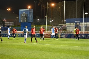 Imagen de un córner del Hercules "B" en la segunda parte