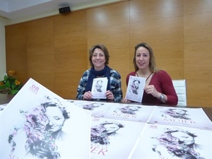 Eva María Naranjo, concejala de Igualdad, en la presentación de la Semana de la Mujer junto a María Francisca Devesa, Pta. Associació de Dones de La Nucía