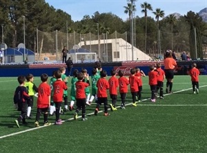 Los más prebenjamines 2011, los más pequeños del club, ganaron 6-3 al Polop el "derby"