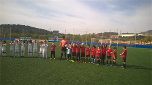 El Prebenjamín "B" de 2009 en su partido ante el Villajoyosa