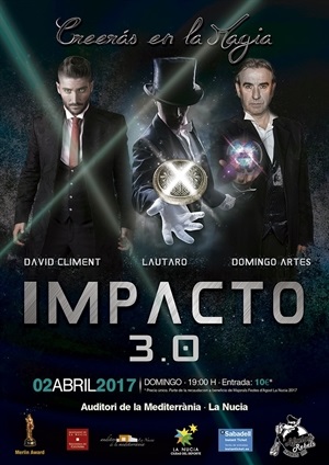 Cartel de la actuación de Magia en l'Auditori de La Nucía