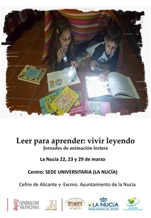 Cartel de las Jornadas de Animación Lectora del CEFIRE