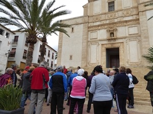 En la escalinata de la plaça Major