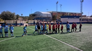 El Benjamín "D" realizó un gran encuentro ante el Racing Playa San Juan