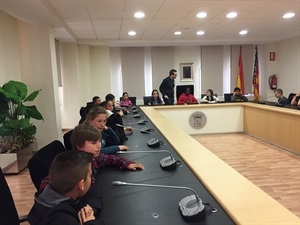 Pleno Escolar con los alumnos de 5ª A del Colegio Muixara