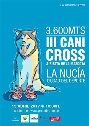 Cartel del III Canicross de La Nucía