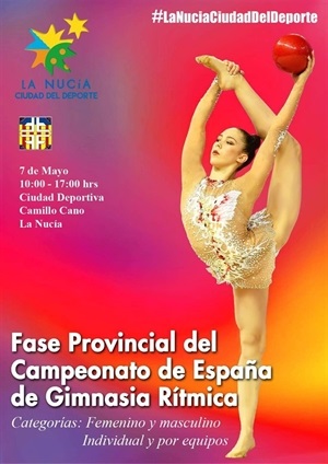 Cartel promocional de la Fase Provincial del Campeonato de España de Gimnasia Rítmica