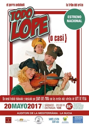 Cartel del estreno teatral "Todo Lope (o casi)"