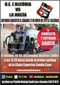 La Nucia CD Cartel cd lanucia vs L'Alcúdia mayo 2017