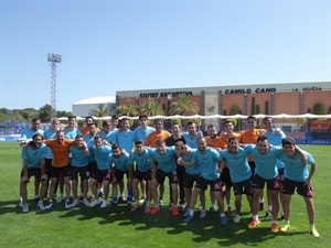 El equipo alicantino prepara el partido de Vuelta de cuartos de final contra el F.C. Cartagena para subir a Segunda División