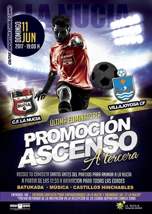 La Nucia Cartel Futbol Villajoyosa 2017