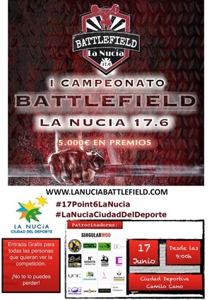 Cartel Promocional de "La Nucia Battlefield 2017" de Crossfit