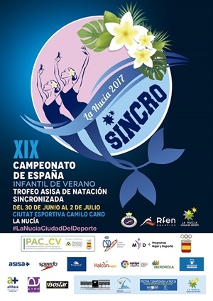 Cartel del Nacional Infantil de Natación Sincronizada