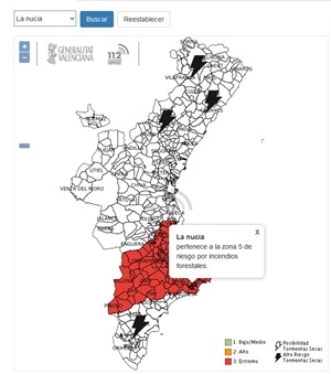 Mapa del 112 CV para hoy viernes 30 de junio