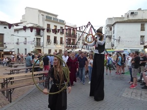 La plaça Major contó con animación continua durante todo el fin de semana