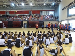 La clausura de la primera semana del Campus se realizó en el Pabellón Municipal Camilo Cano