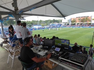 El partido fue retransmitido en directo por streaming a través del canal de youtube del Levante UD, por lo que el encuentro fue seguido por miles de seguidores granotas a través de internet