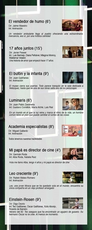 Cortometrajes que se proyectarán en  La Noche Más Corta 2017