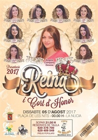 La Nucia Cartel Presentacio Reina 2017