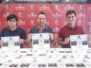 Sergio Villalba, concejal de Deportes, junto a los organizadores, Jairo Palacios y Antonio Rodríguez