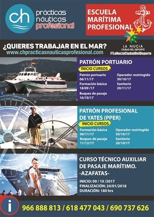 Cartel de los cursos profesionales