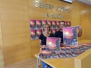 Marvi García, organizador de la Party Tecnológica y Mª Jesús Jumilla, concejala de Juventud; en la presentación del evento