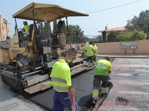 Se ha actuado sobre un tramo de 600 metros lineales de la carretera de La Nucía-Altea